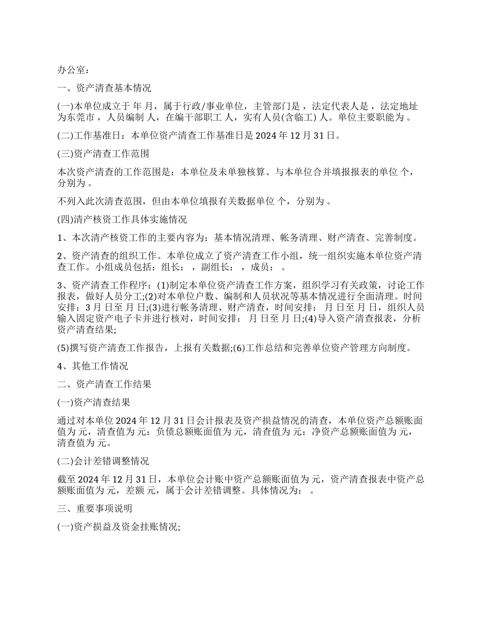 2024产清查工作报告_第1页