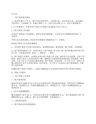 2024产清查工作报告