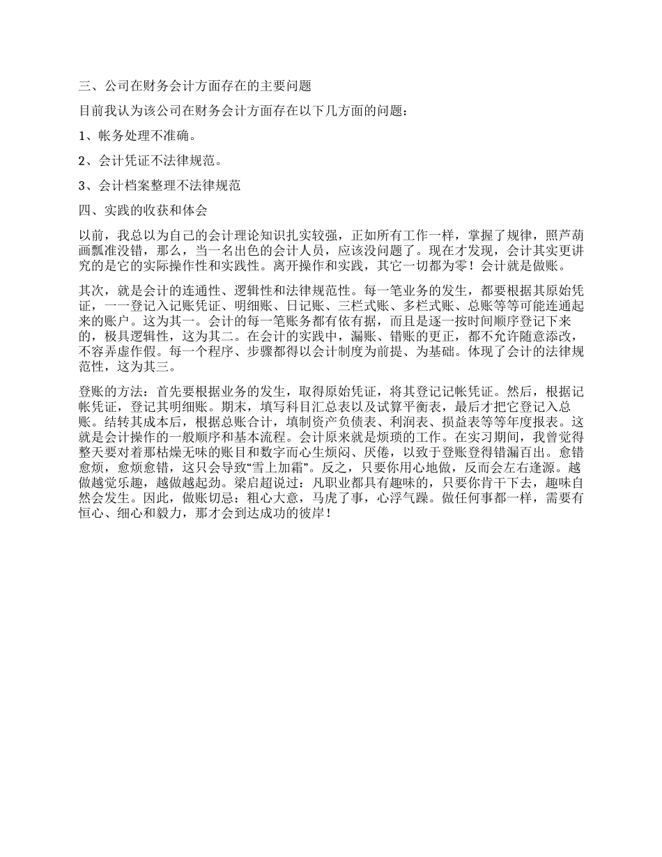2024会计实习报告范文_第3页