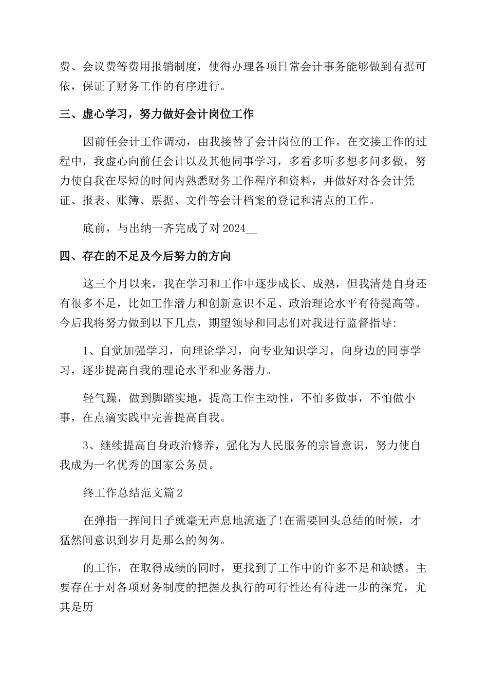 2024会计年终工作总结范文_第2页
