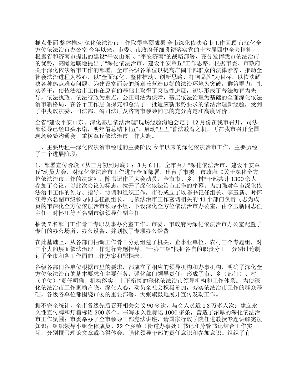 2024依法治市工作总结_第1页