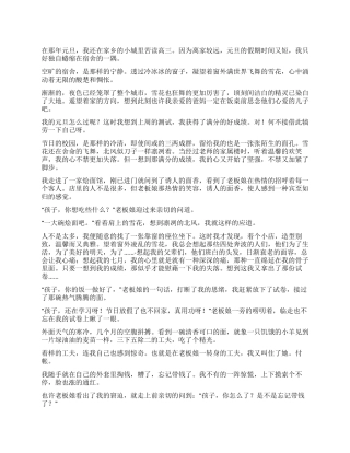 2024元旦节征文元旦的故事