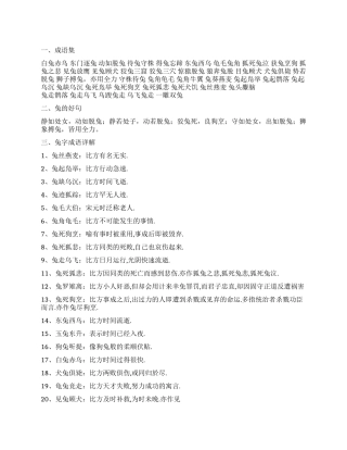 2024兔年“兔字成语详解