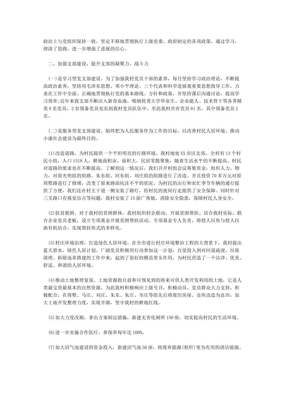 2024党支部书记个人述职报告模版_第3页