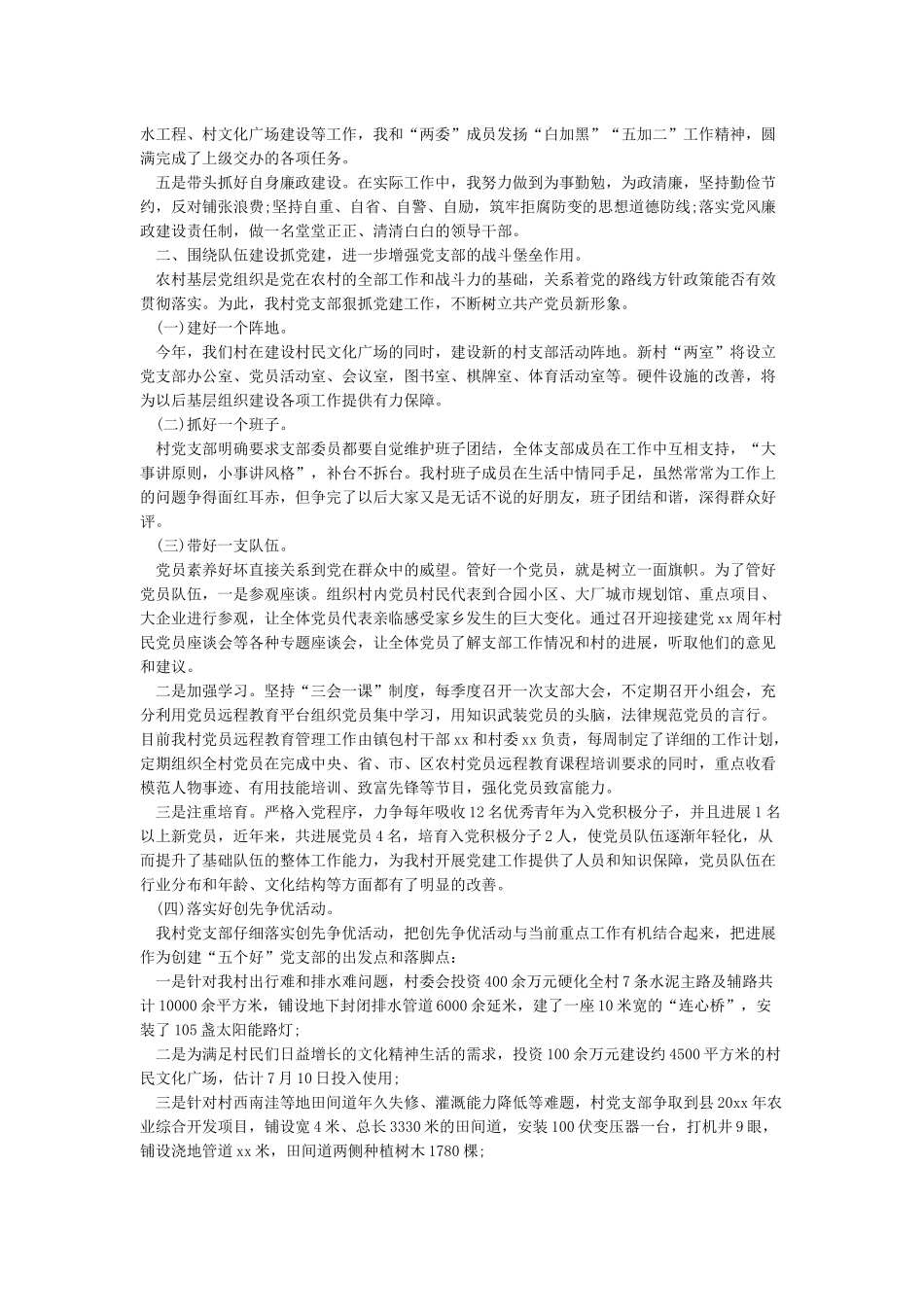 2024党支部书记个人述职报告_第3页