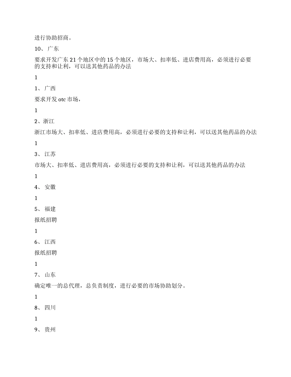 2024医药销售工作计划_第3页