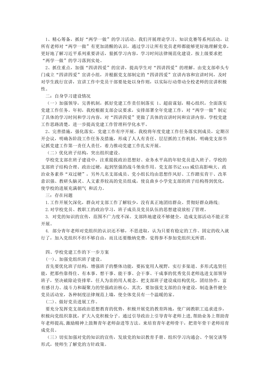 2024基层党支部书记抓党建工作述职报告_第3页