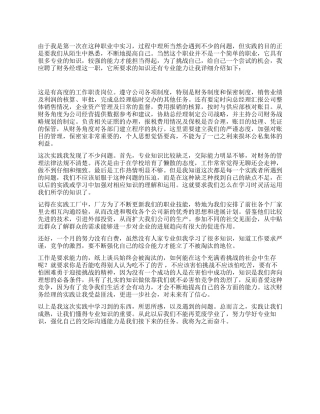 2024大学生暑期实习报告范文