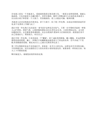 2024小学生圣诞节作文300字