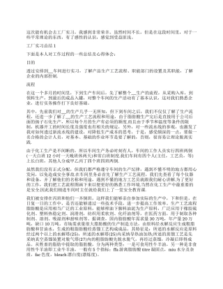 2024工厂实习总结怎么写五篇