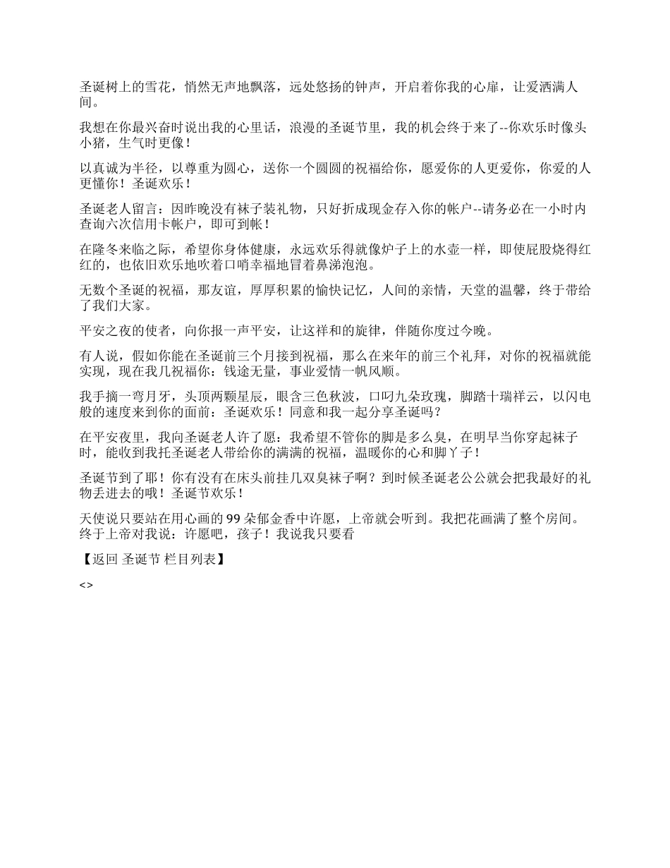 2024平安夜短信祝福语集锦_第2页