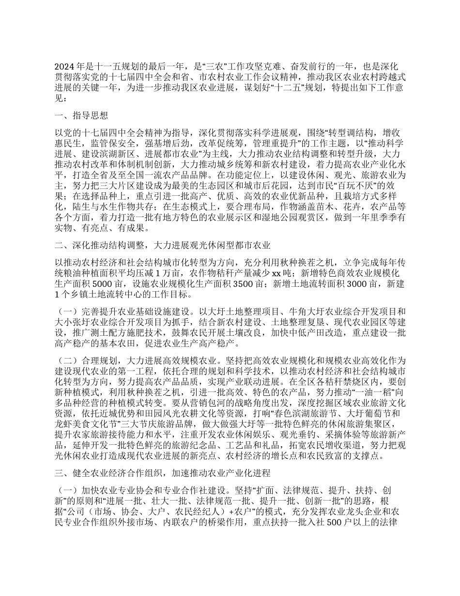 2024年三农工作计划_第1页