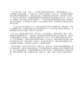 2024年三生教育工作总结
