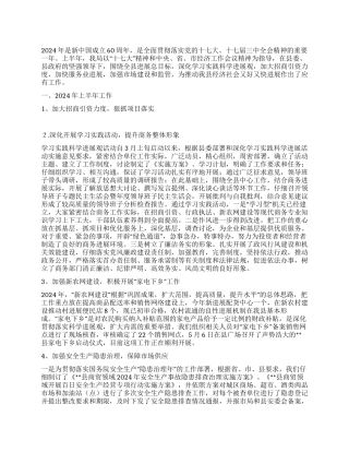 2024年上半年商务局工作总结