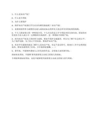 2024年世界知识产权日手抄报资料