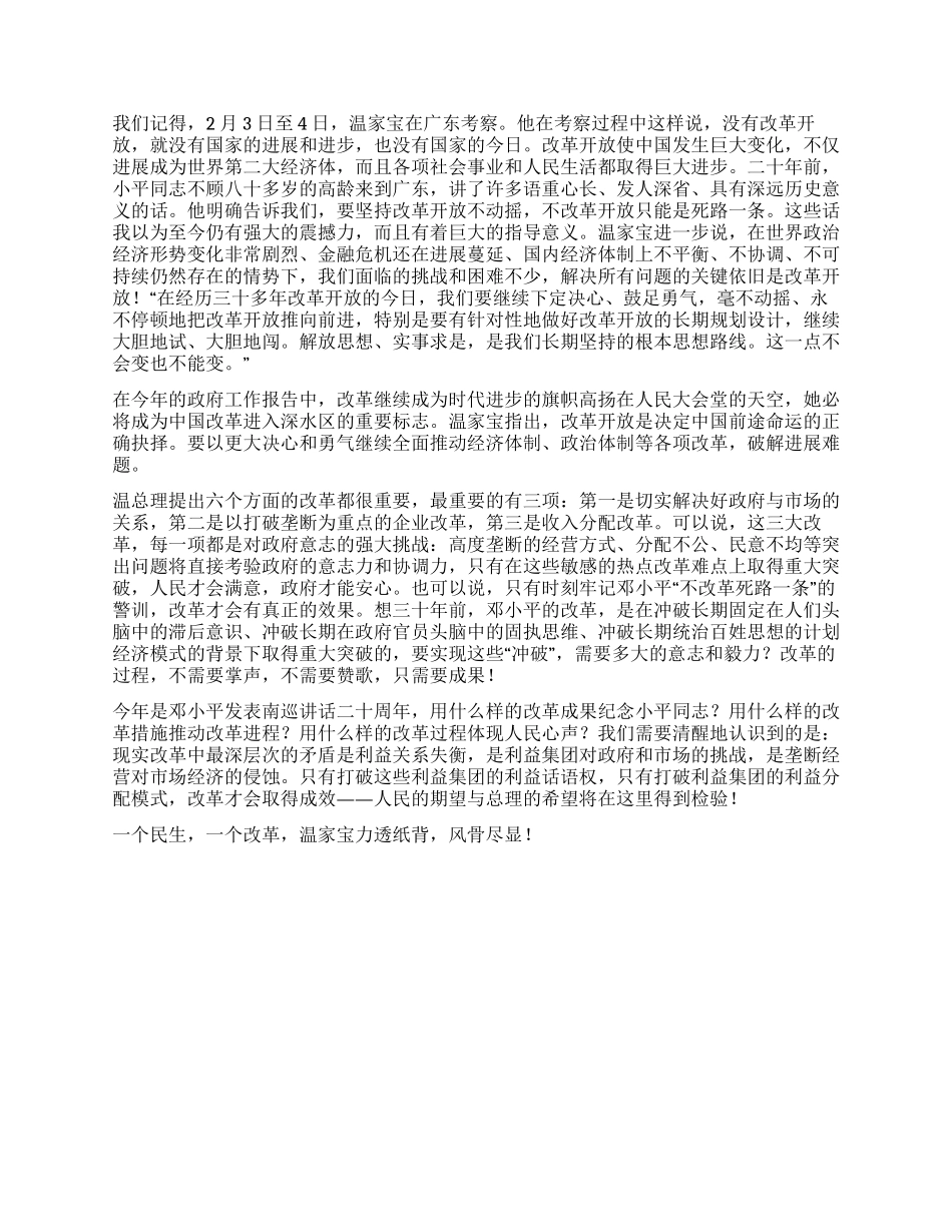 2024年两会温总理政府工作报告心得体会_第2页