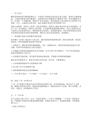 2024年个人党性分析报告