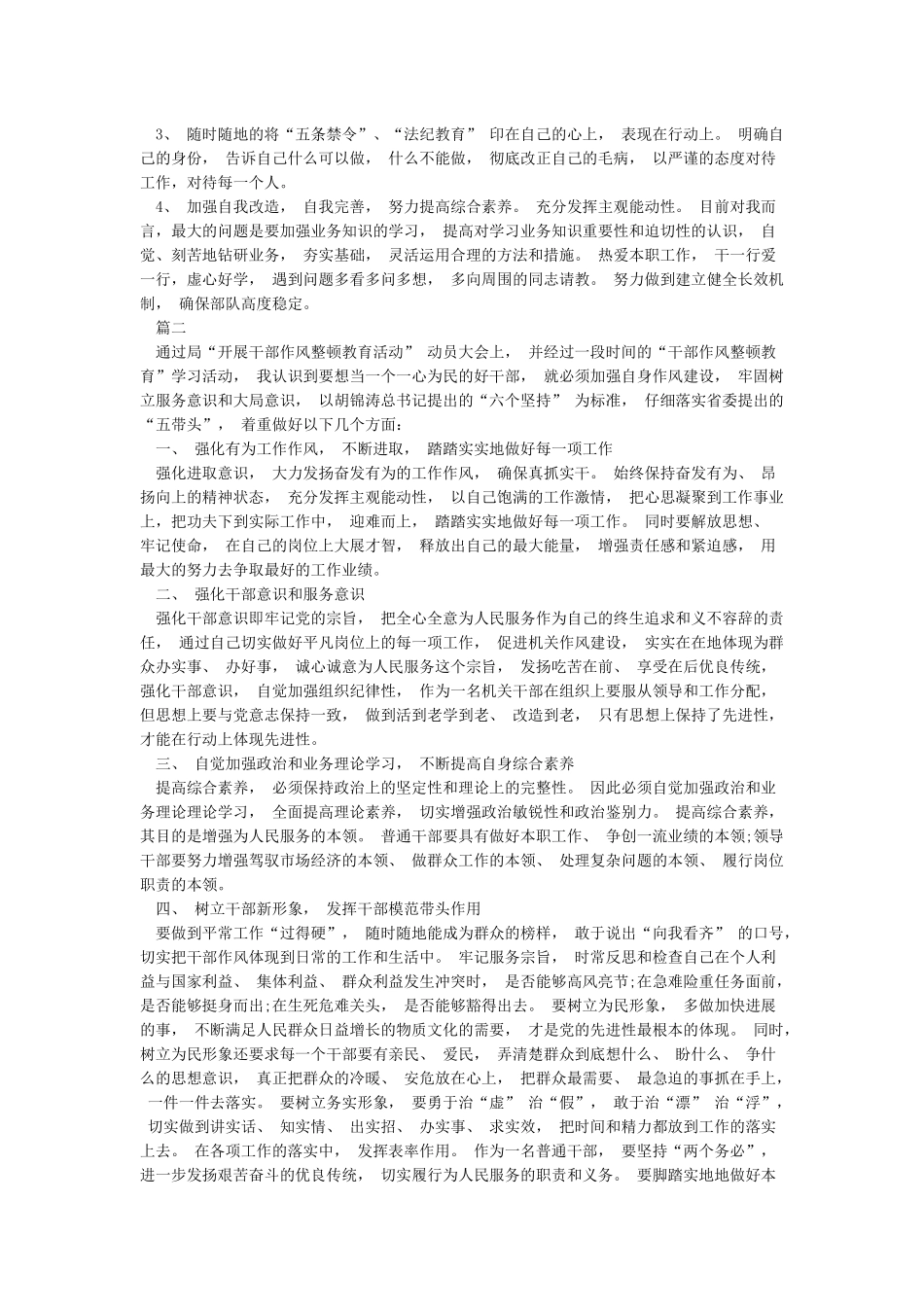 2024年个人纪律作风整顿心得体会_第2页