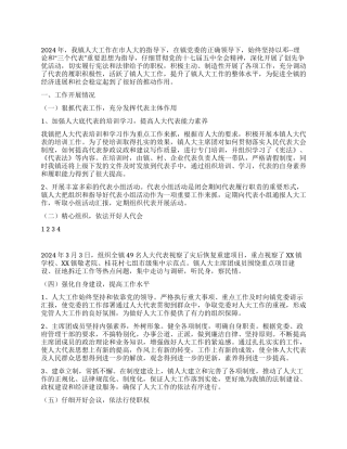 2024年乡镇人大工作总结及2024年工作要点