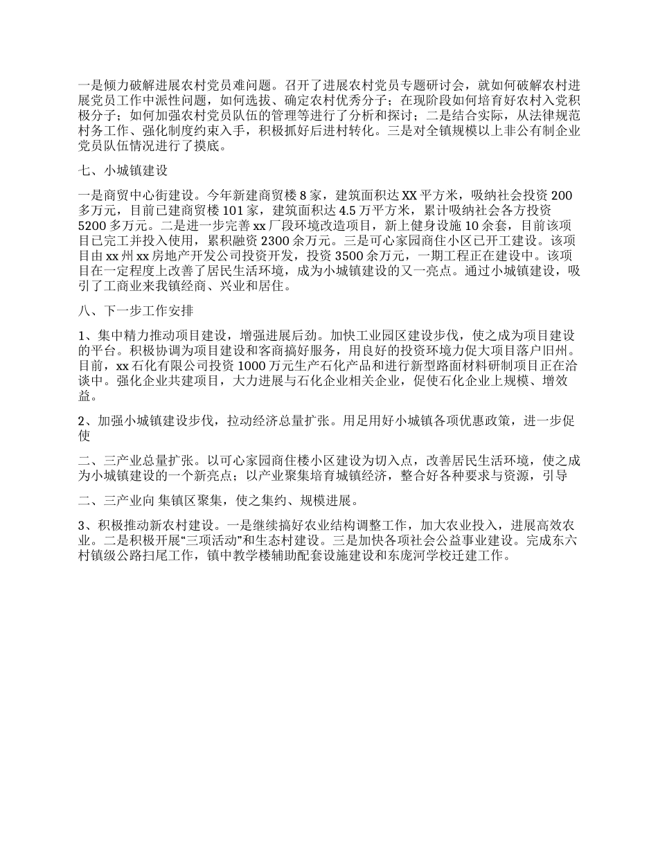 2024年乡镇政府综合工作年终总结_第2页