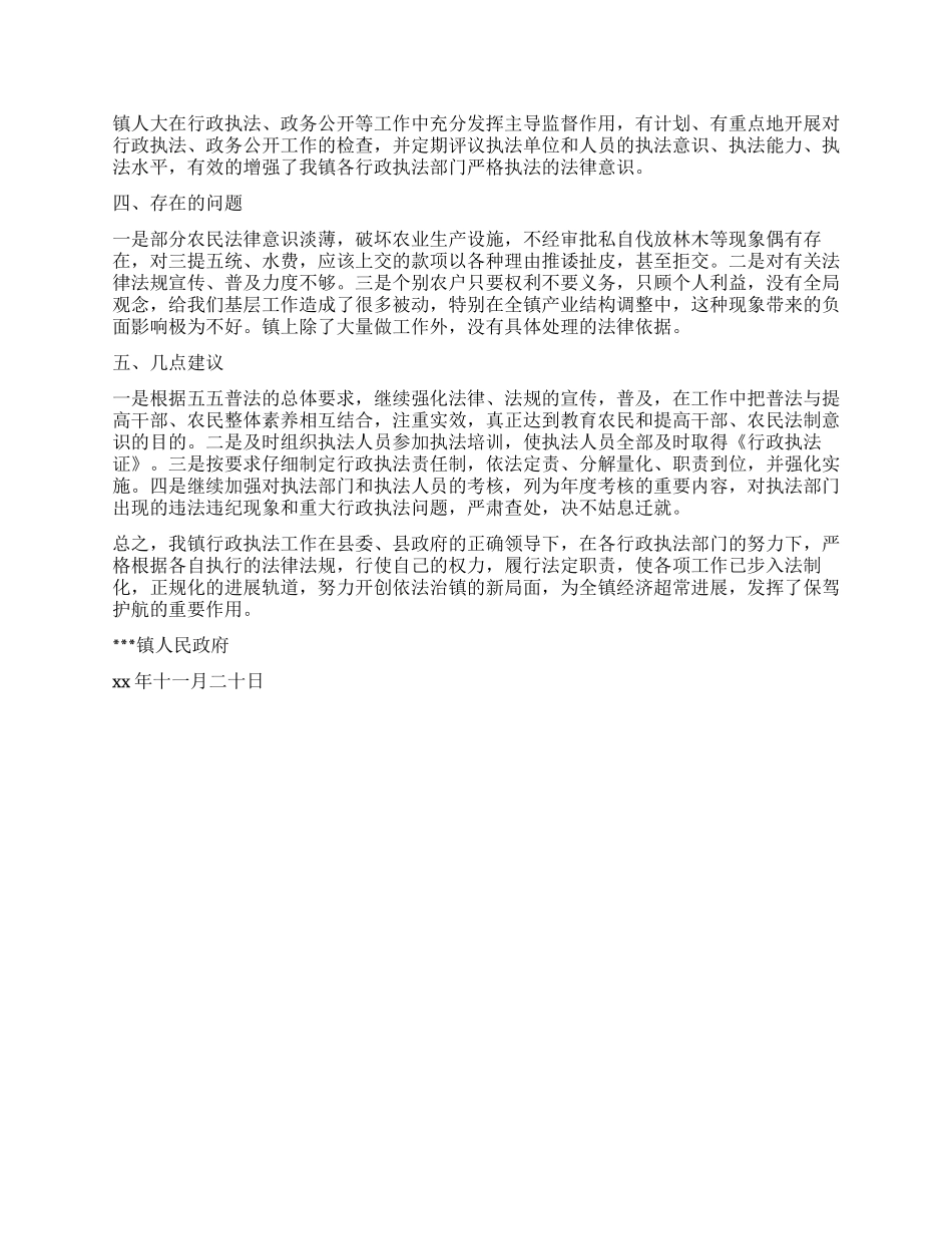 2024年乡镇行政执法工作年度总结_第2页