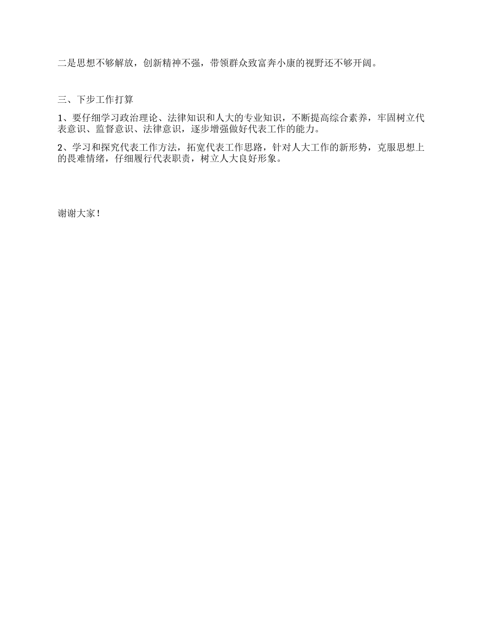 2024年人大代表履职述职报告范文_第2页