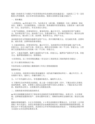 2024年企业改制实施方案