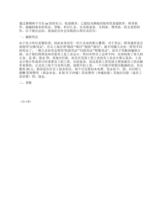 2024年会计专业大学生暑期社会实践报告