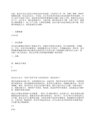 2024年会计实习个人心得体会