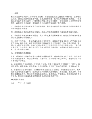 2024年信息公开工作总结