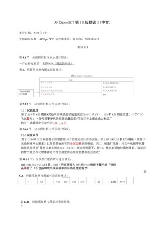API 5CT 第10版勘误3(中文)
