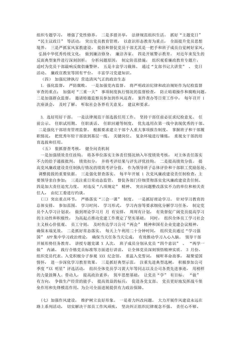 2024年党支部党建工作总结汇报材料_第3页