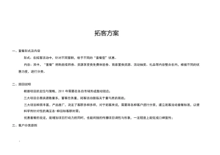 碧桂园拓客计划