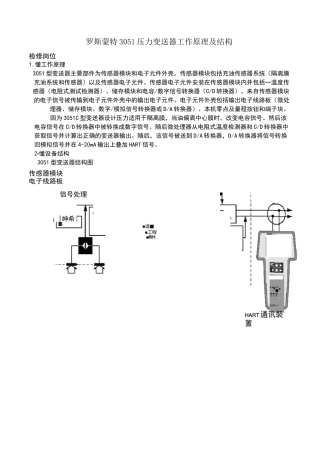 压力变送器工作原理及结构