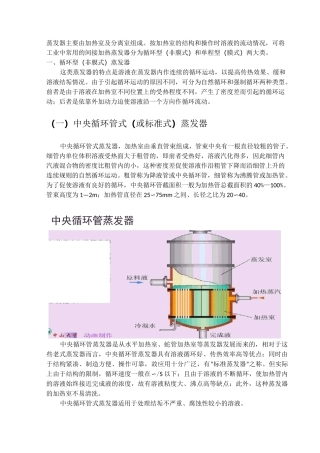 蒸发器原理结构简介