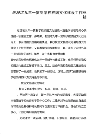 校园文化工作总结