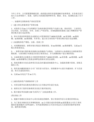 2024年公司半年总结报告