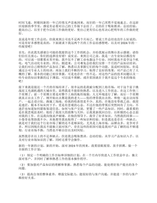 2024年公司新员工个人年度总结