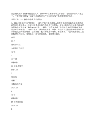 2024年公司生产部工作总结