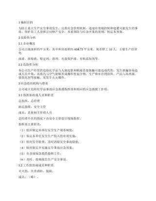 2024年公司生产安全事故应急预案范文