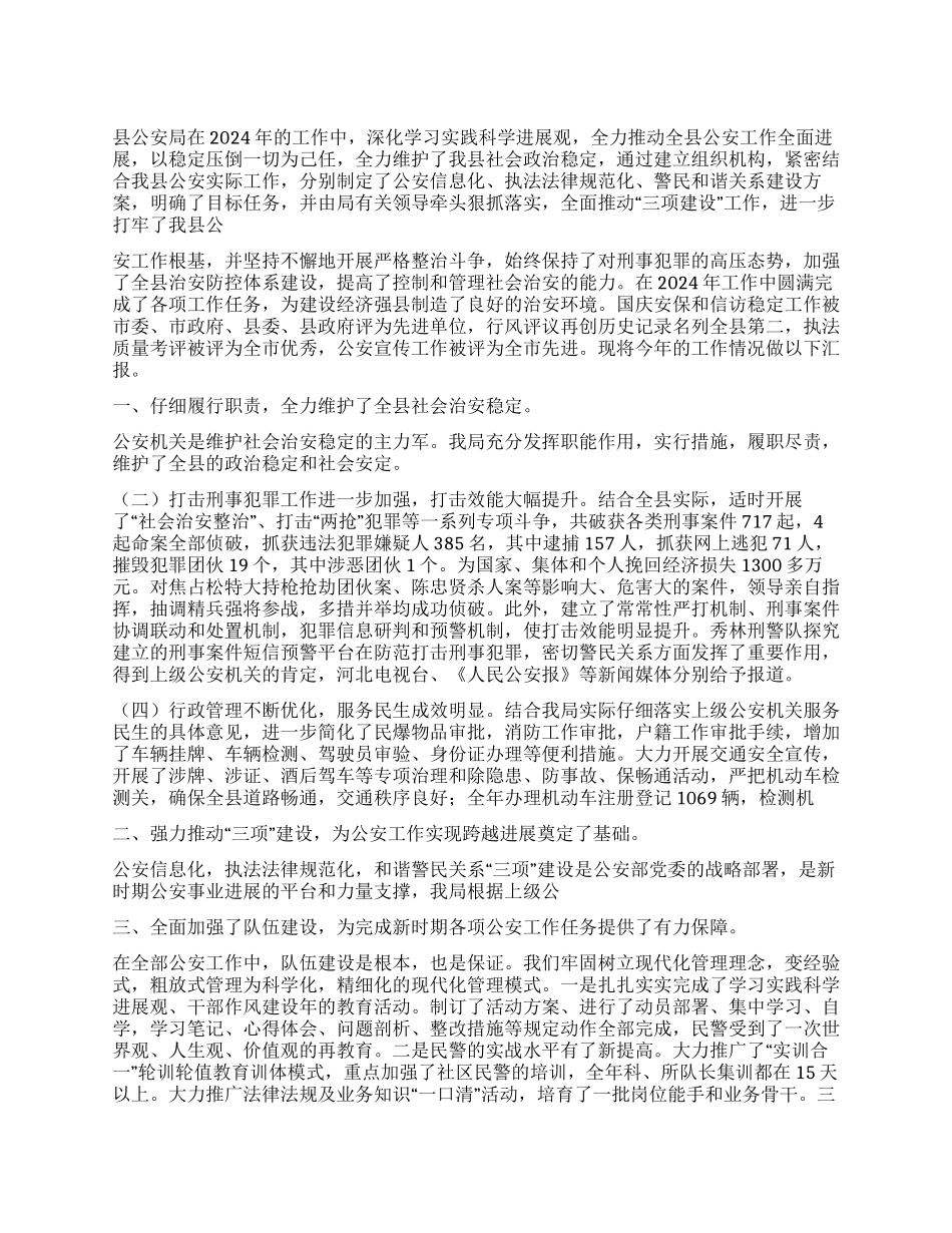 2024年公安工作总结_第1页