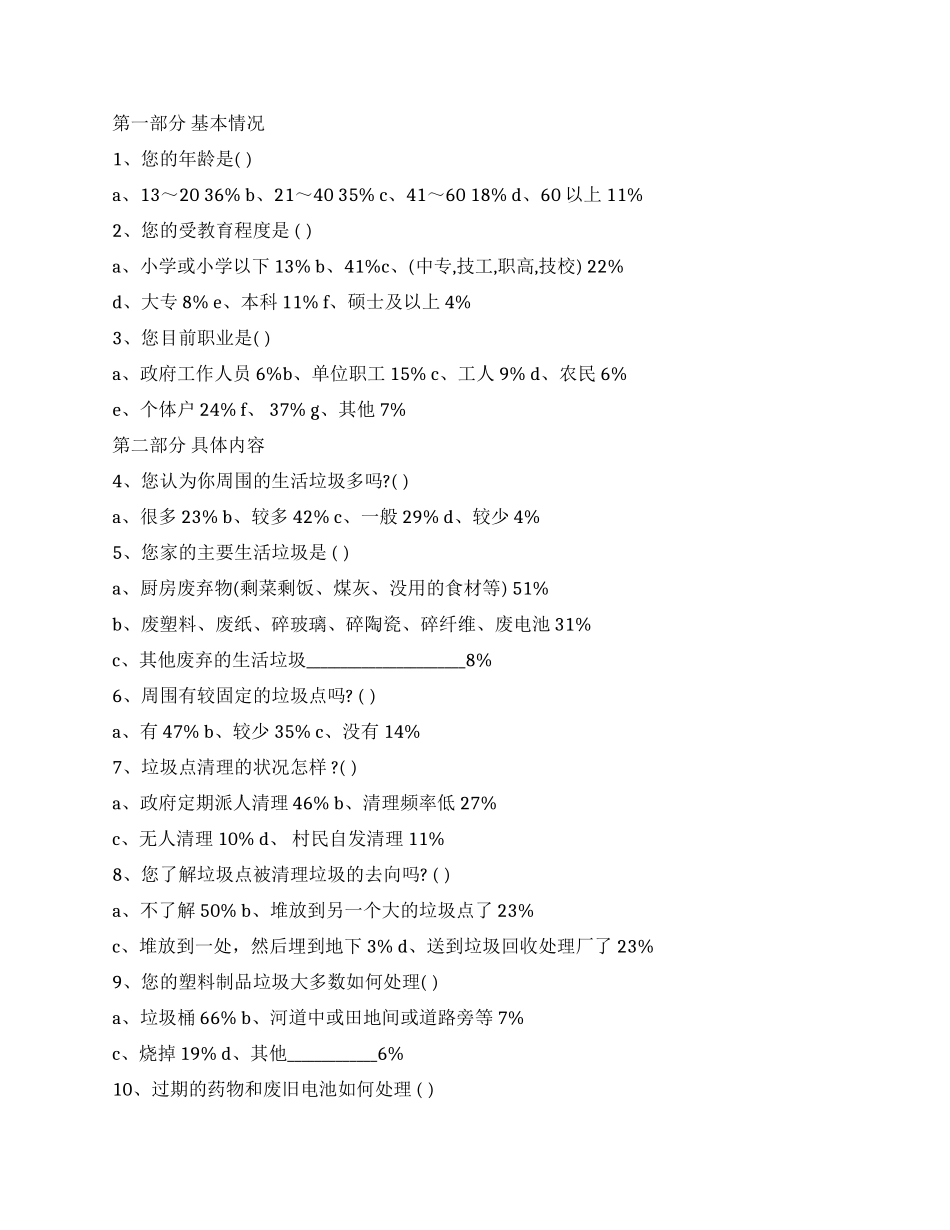 2024年农村垃圾处理调查报告_第2页