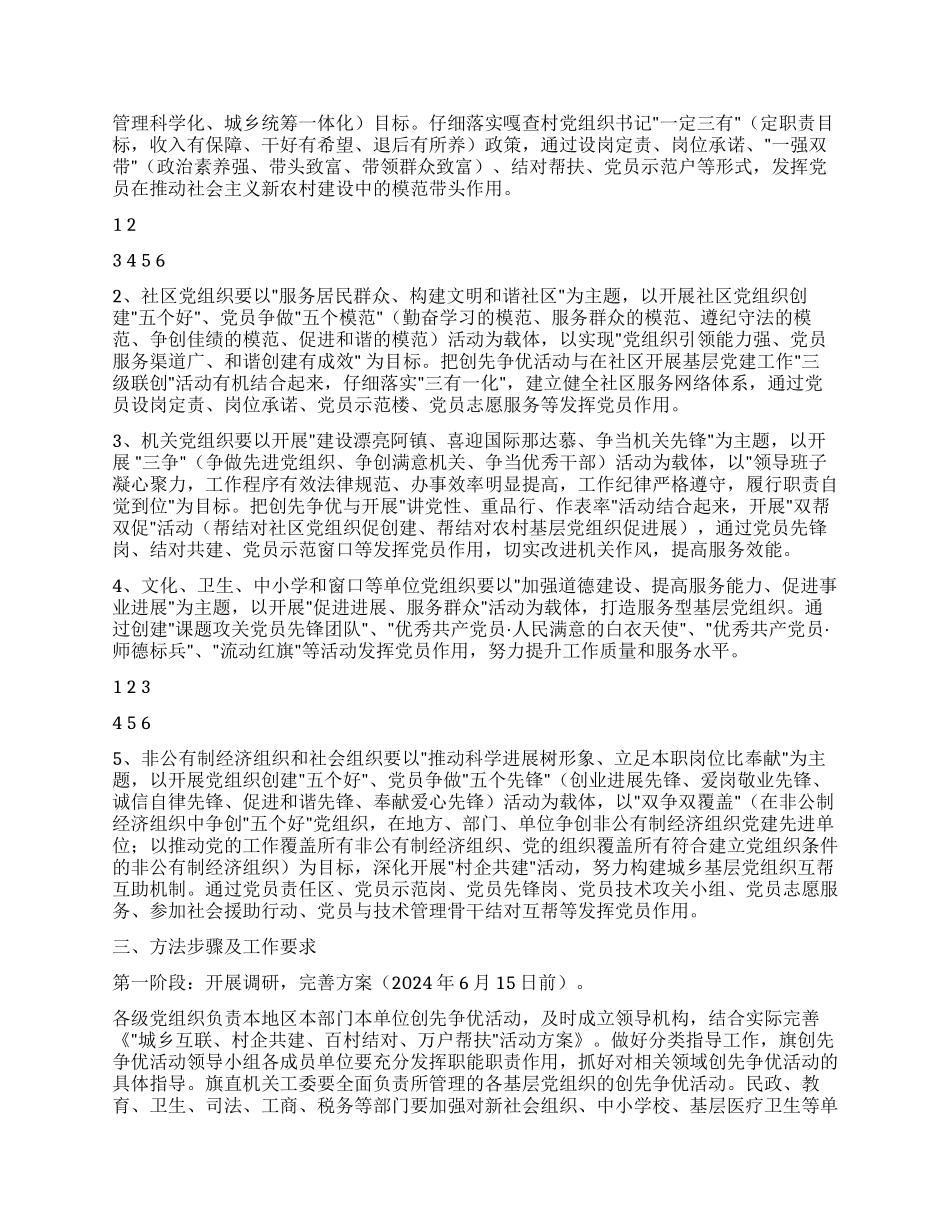 2024年创先争优活动工作方案_第2页