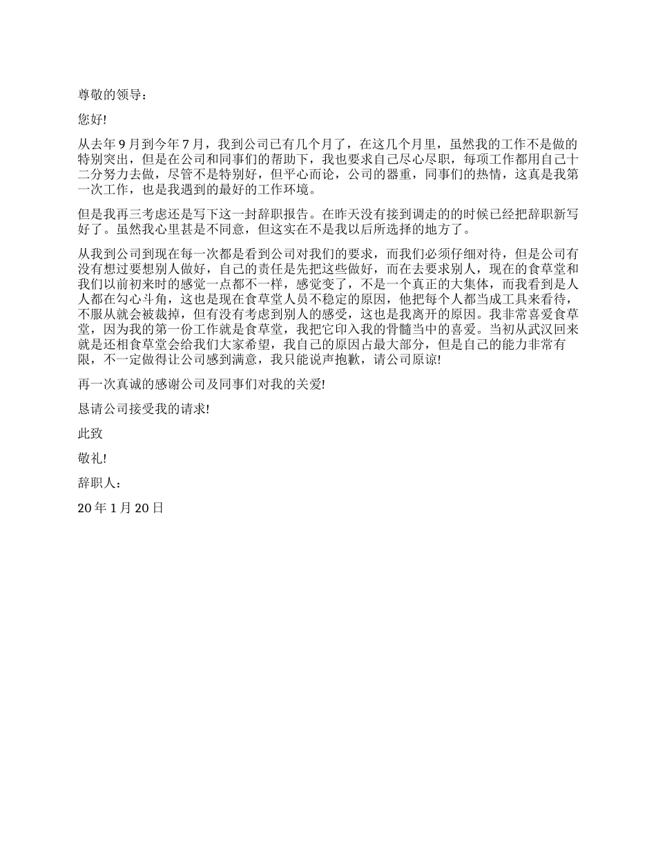 2024年化妆品销售员辞职申请书_第1页