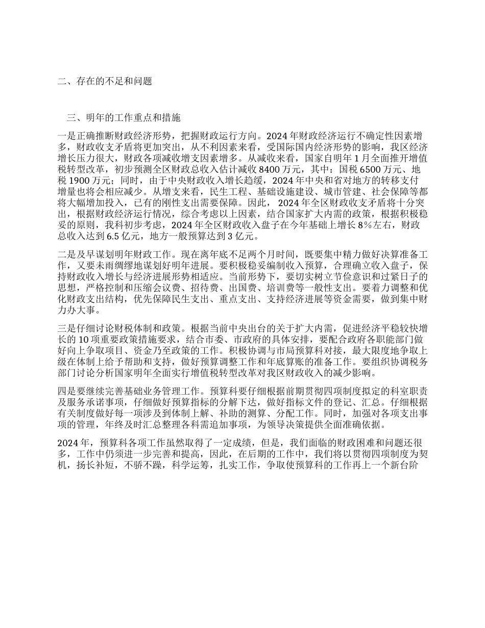 2024年区财政局预算科工作总结_第3页