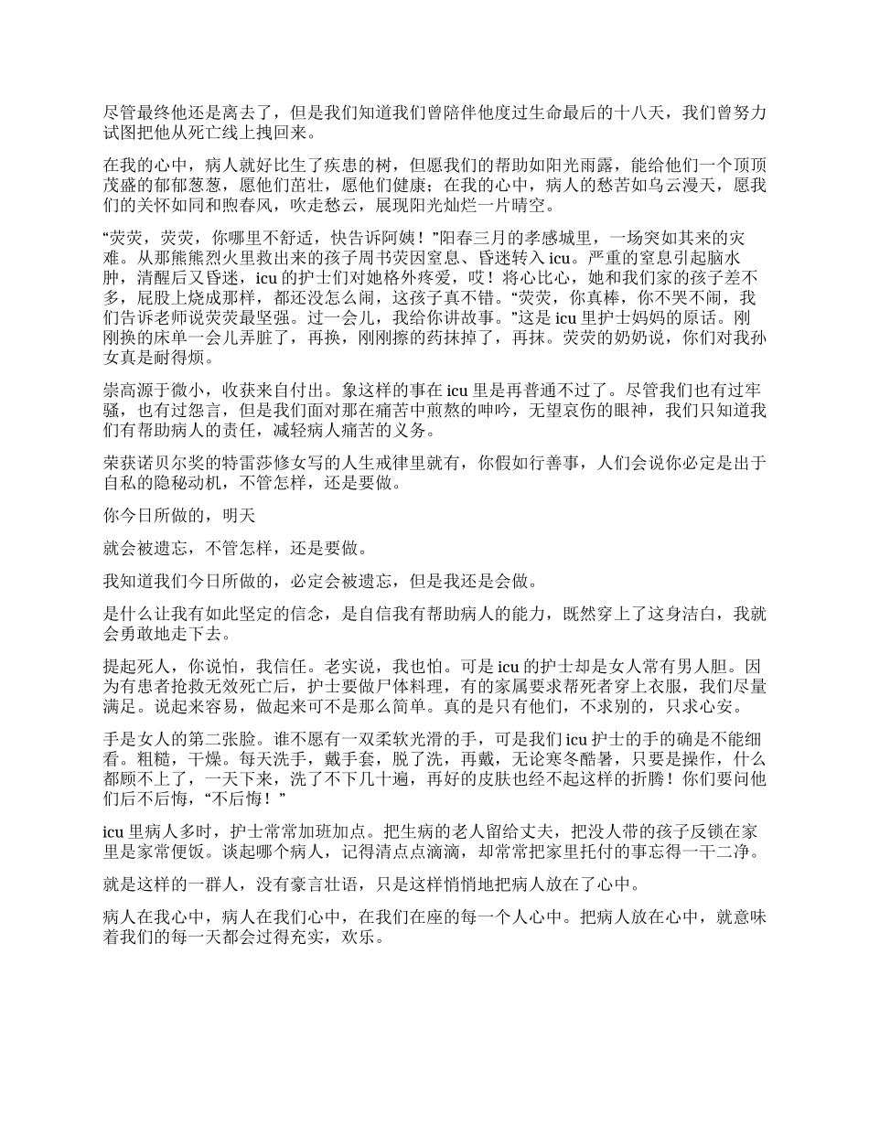 2024年医院护士优质服务演讲_第2页