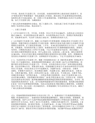 2024年卫生监督所上半年工作总结和下半年工作思路