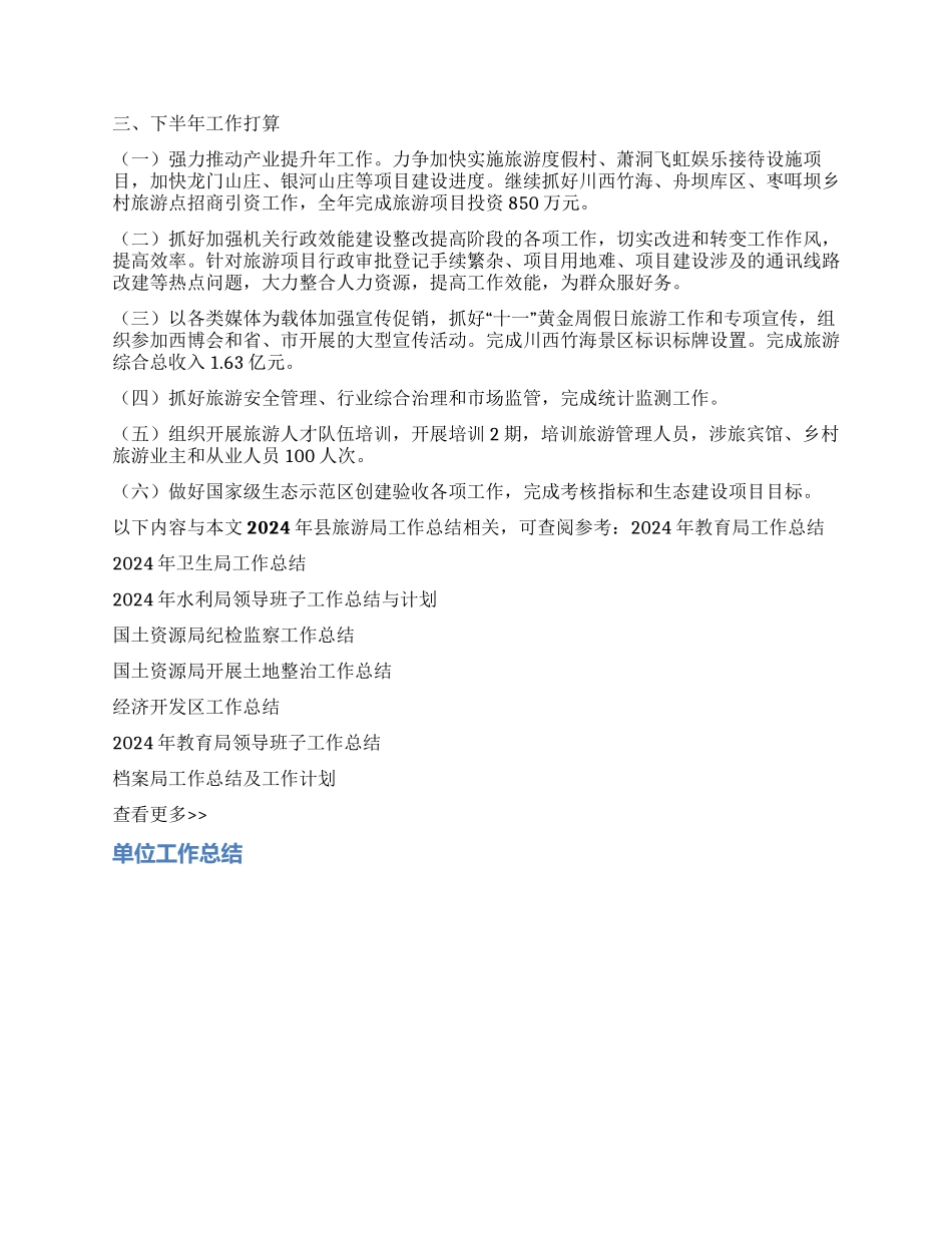 2024年县旅游局工作总结_第3页