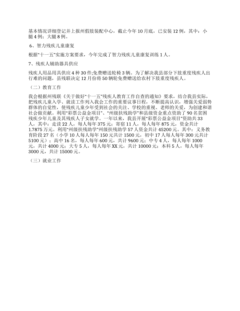 2024年县残联年终工作总结_第2页