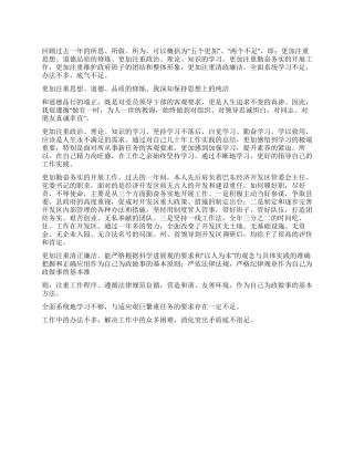 2024年县级调研员个人工作总结